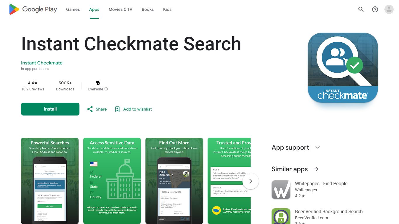 Instant Checkmate Search - Apps on Google Play